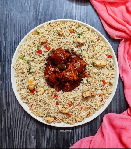 Chicken Chili (Karachi Style) W/Fried Rice