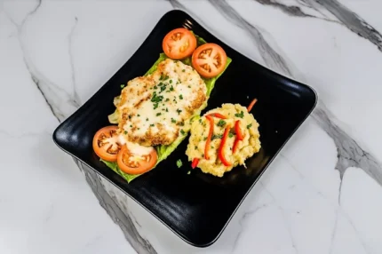 Fried Chicken Steak With Mashed Potato
